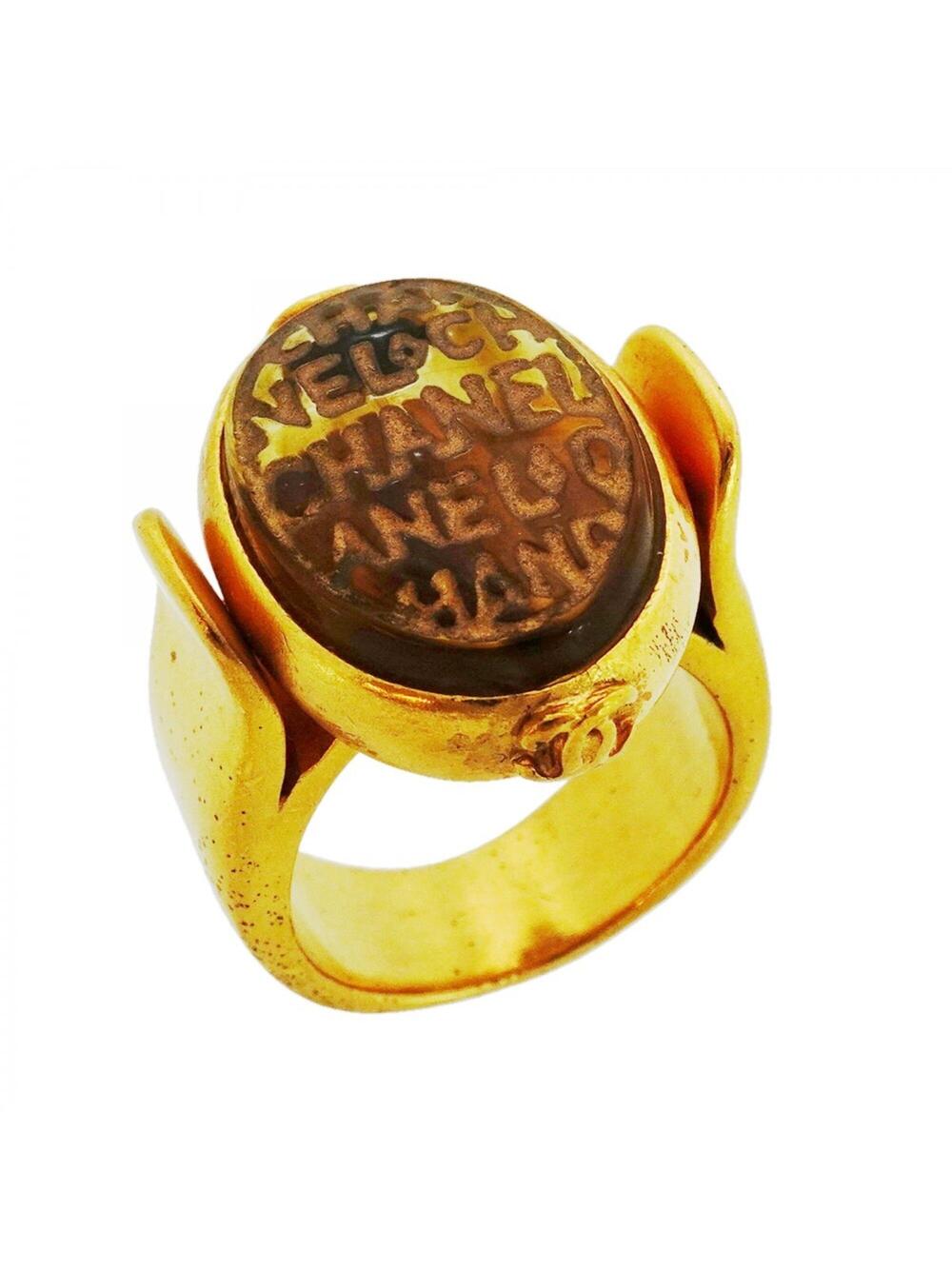 Chanel Cc Logo Ring Metal #276011C92B